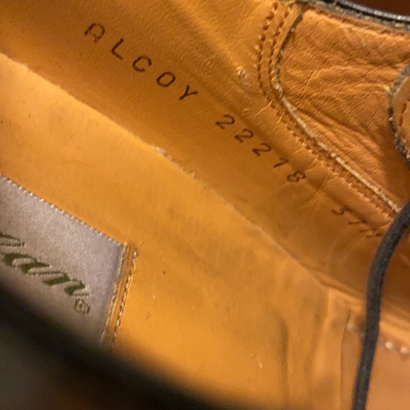 Mezlan Men’s Black Dress 100% Leather Oxford Hand Made Shoes Size 7 1/2 M EUC - Picture 13 of 13